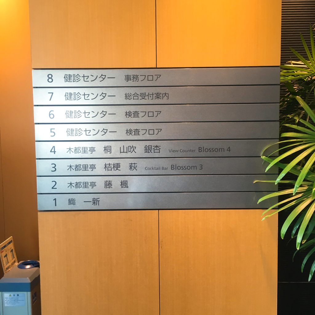 関東ＩＴ健保トスラブ山王健保会館の案内板